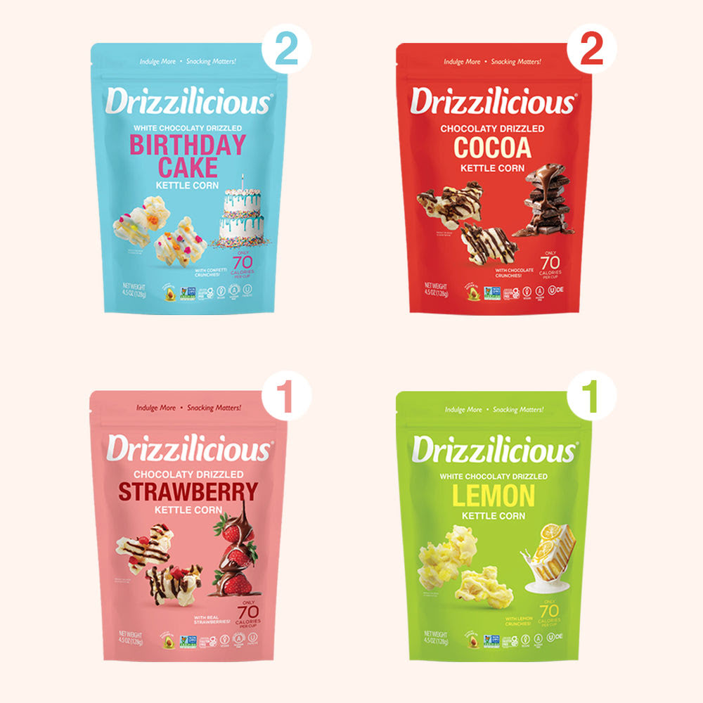 Alternative view of Variety Pack 4 Flavor Chocolaty Drizzled Kettle Corn 4.5 oz